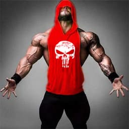 2022 New Men Bodybuilding Cotton Tank top Gyms Fitness Hooded Vest Sleeveless Shirt Summer Casual Fashion Workout Brand Clothing