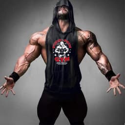 2022 New Men Bodybuilding Cotton Tank top Gyms Fitness Hooded Vest Sleeveless Shirt Summer Casual Fashion Workout Brand Clothing