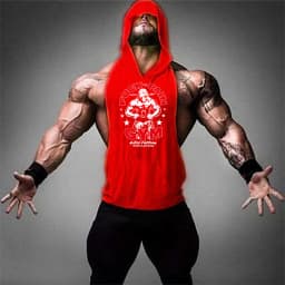 2022 New Men Bodybuilding Cotton Tank top Gyms Fitness Hooded Vest Sleeveless Shirt Summer Casual Fashion Workout Brand Clothing