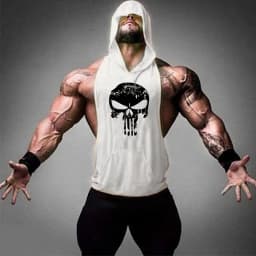 2022 New Men Bodybuilding Cotton Tank top Gyms Fitness Hooded Vest Sleeveless Shirt Summer Casual Fashion Workout Brand Clothing