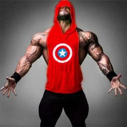 2022 New Men Bodybuilding Cotton Tank top Gyms Fitness Hooded Vest Sleeveless Shirt Summer Casual Fashion Workout Brand Clothing