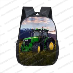 12 Inch Farm Tractor Print Children School Bags Boys Girls Kindergarten Backpack Baby Toddler Bags Kids Book Bag Gift