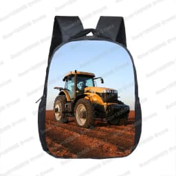 12 Inch Farm Tractor Print Children School Bags Boys Girls Kindergarten Backpack Baby Toddler Bags Kids Book Bag Gift