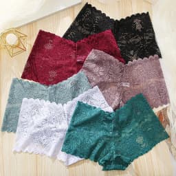 3PCS Underwear Women Sexy Lace Women Panties Seamless Hollow Out Briefs Transparent Female Underwear Breathable Lingerie