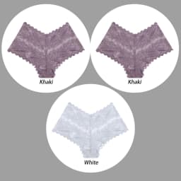 3PCS Underwear Women Sexy Lace Women Panties Seamless Hollow Out Briefs Transparent Female Underwear Breathable Lingerie