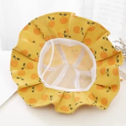Sweet Baby Summer Hat for Girls Cotton Fruit Print Kids Bucket Hats Bowknot Princess Children Sun Cap Beach Travel 1-3Y