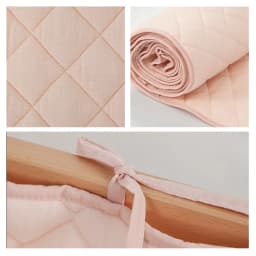 Bumpers In The Crib Crepe Plaid One-Piece Cradle Cushion Baby Bed Bar Protection Beige Cotton Soft Sleeping Baby Bed Bumper