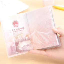 1pcs Passport Cover PVC Waterproof Case for Passport Wallet Business Credit Card Documents Holder Protective Pouch