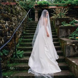 TOPQUEEN Elegant Simple 2 Layer Bridal Veil With Blusher Wedding Veil, Bridal Wedding Accessories Customizable V131
