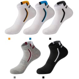 5 Pairs Plus Size38-47 Men Ankle Socks Breathable Cotton Sports Socks Mesh Casual Athletic Summer Thin Cut Short Sokken For Male