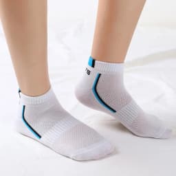 5 Pairs Plus Size38-47 Men Ankle Socks Breathable Cotton Sports Socks Mesh Casual Athletic Summer Thin Cut Short Sokken For Male