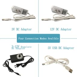 ON/OFF 3V/5V/12V AC/DC Wireless Remote Control Switch&Adapter/Power Supply with 6 Ports Output/Railway Layout/ Road Layout