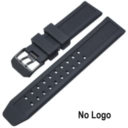 Rubber Watch Band for Luminox 7251 3050 Silicone Strap Men Black Watchband 23mm