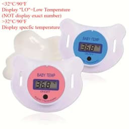 Baby's Electronic Pacifier Thermometer Infant Digital Smart Thermometer, Children's Oral Thermometer Celsius/Fahrenheit