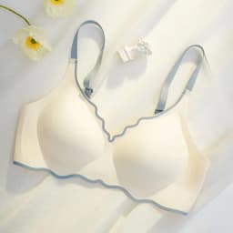 No Trace Contrasting Color Women's Thin Bra Push-up One-piece Comfortable Small Chest Push-up Beautiful Back Underwear For Women