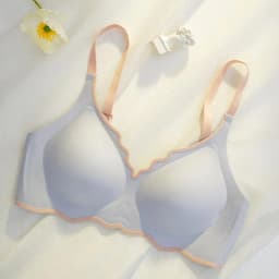 No Trace Contrasting Color Women's Thin Bra Push-up One-piece Comfortable Small Chest Push-up Beautiful Back Underwear For Women