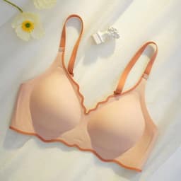 No Trace Contrasting Color Women's Thin Bra Push-up One-piece Comfortable Small Chest Push-up Beautiful Back Underwear For Women