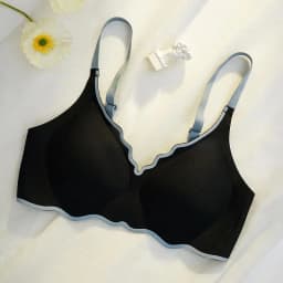 No Trace Contrasting Color Women's Thin Bra Push-up One-piece Comfortable Small Chest Push-up Beautiful Back Underwear For Women