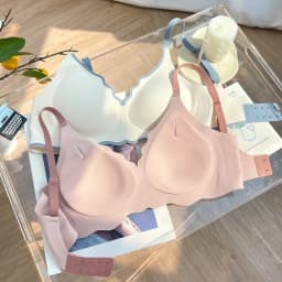 No Trace Contrasting Color Women's Thin Bra Push-up One-piece Comfortable Small Chest Push-up Beautiful Back Underwear For Women
