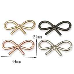 Deepeel 5/10Pcs Metal Bow-knot Buckles Shoes Handbag Leather Crafts Decor Label Buckle for DIY Hardware Sewing Accessories