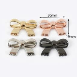 Deepeel 5/10Pcs Metal Bow-knot Buckles Shoes Handbag Leather Crafts Decor Label Buckle for DIY Hardware Sewing Accessories