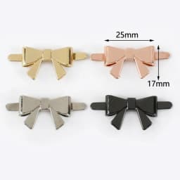 Deepeel 5/10Pcs Metal Bow-knot Buckles Shoes Handbag Leather Crafts Decor Label Buckle for DIY Hardware Sewing Accessories