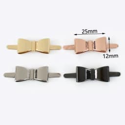 Deepeel 5/10Pcs Metal Bow-knot Buckles Shoes Handbag Leather Crafts Decor Label Buckle for DIY Hardware Sewing Accessories