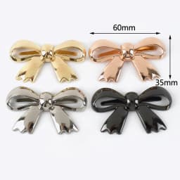 Deepeel 5/10Pcs Metal Bow-knot Buckles Shoes Handbag Leather Crafts Decor Label Buckle for DIY Hardware Sewing Accessories