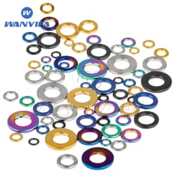 Wanyifa Titanium M3 M4 M5 M6 M7 M8 M10 M12 M14 MTitanium Spacer Washer for DIN912 Bolt Screw