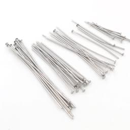 100pcs/Lot No Fade 20 30 35 40 70 mm Stainless Steel Flat Head Pin Findings Headpins For Jewelry Making DIY Supplies Accessories