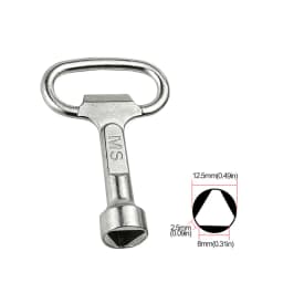 1 Way Service Utility Key Plumber Keys Triangle For Gas Electric Meter Cabinets