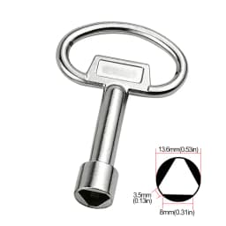 1 Way Service Utility Key Plumber Keys Triangle For Gas Electric Meter Cabinets