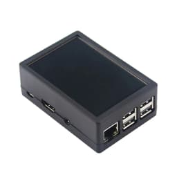 Raspberry Pi 3B Plus Case Plastic ABS Case Shell Box Optional Cooling Fan for Raspberry Pi 3B+/3B Use with 3.5 Inch Screen