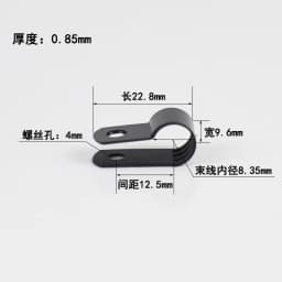 100PCS 16mm R-Type Nylon Cable Clamp 5/8' Black R-Type Cable Clamp Cable Clips Free Shipping R-3.3 5.3 6.4 8.4 10.4 13.2 16