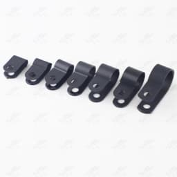 100PCS 16mm R-Type Nylon Cable Clamp 5/8' Black R-Type Cable Clamp Cable Clips Free Shipping R-3.3 5.3 6.4 8.4 10.4 13.2 16