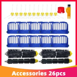 Compatible For iRobot Roomba 600 Series 605 664 671 692 691 694 650 660 685 Main Brush Side Brush Hepa Filter Replacement Parts