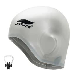 Swim Caps Ear Protection Full Silicone Swimming Cap ,universal,swimming  Earmuffs