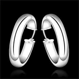 fashion 925 Sterling silver Round women lady beautiful wedding High quality Earring Jewelry factory price 