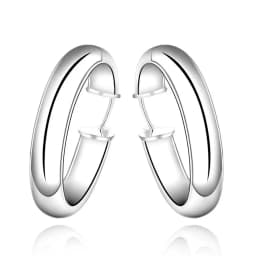 fashion 925 Sterling silver Round women lady beautiful wedding High quality Earring Jewelry factory price 