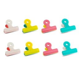 8Pcs/lot Multifunction Bag Chip Clips, Fresh Food Clips, Photo File Clamps, Assorted Colors Air Tight Seal Grip for Kitchen Seal