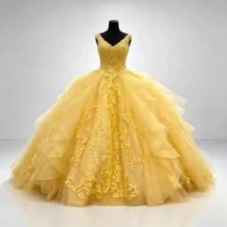 Customized Yellow Quinceanera Dresses 2025 V Neck Lace Appliques Sweet 16 Dress with Bow Birthday Ball Gown Vestidos De 15 Anos