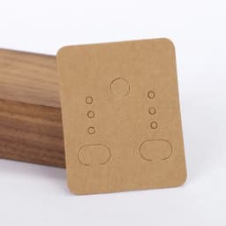 50pcs/lot 3.8x4.8cm Blank Kraft Paper Earring Display Cards Earring Package Hang Tag Card for DIY Ear Studs Jewelry Display Card