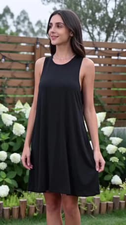 Women's Summer Casual Swing T-Shirt Dresses Beach Cover Up With Pockets Plus Size Loose T-shirt Dress