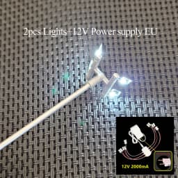 Ho Scale Model Lamp Tower Lighting 12v Model Lights Layout Lamppost Train Playground Stadium Overhead Light Warm/cold White