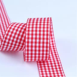 10mm 25mm Lattice Plaid Ribbons Bow Gift Wrapping Polyester Handmade DIY Accessories,5 yards / lot
