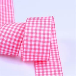 10mm 25mm Lattice Plaid Ribbons Bow Gift Wrapping Polyester Handmade DIY Accessories,5 yards / lot