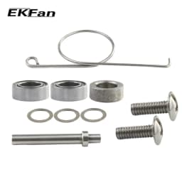 EKFan 1 Set Fishing Handle Knob Tool for Stainless Steel Axle Bearing Washers Gasket Screw Assembling Fishing Knob Tools Parts