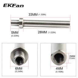 EKFan 1 Set Fishing Handle Knob Tool for Stainless Steel Axle Bearing Washers Gasket Screw Assembling Fishing Knob Tools Parts