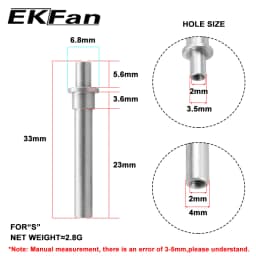 EKFan 1 Set Fishing Handle Knob Tool for Stainless Steel Axle Bearing Washers Gasket Screw Assembling Fishing Knob Tools Parts