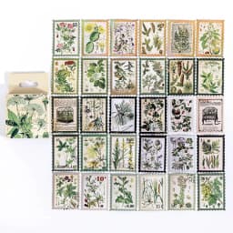 TIANZI 45pcs Kawaii Mini Box Adhesive Stickers Scrapbooking Label Diary Stationery Album Phone Journal Planner
